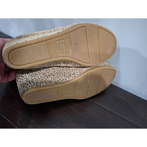 Toms Kala Desert Wedge Cheetah Suede Lace Up Bootie/Pre-owned, Sz. 7.5 EUC - Picture 8 of 10